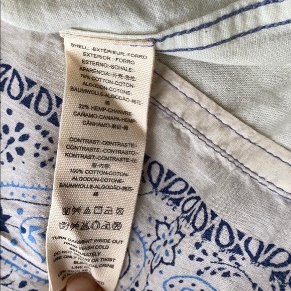 NWT Free People star back chambray shirt Sz S - Picture 5 of 5